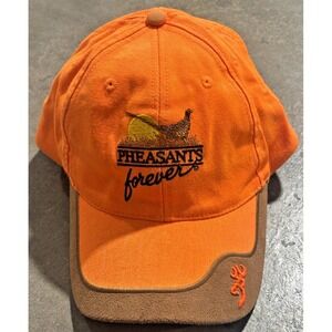 Browning Pheasants Forever Blaze Orange Hunting Cap Strapback One Size
